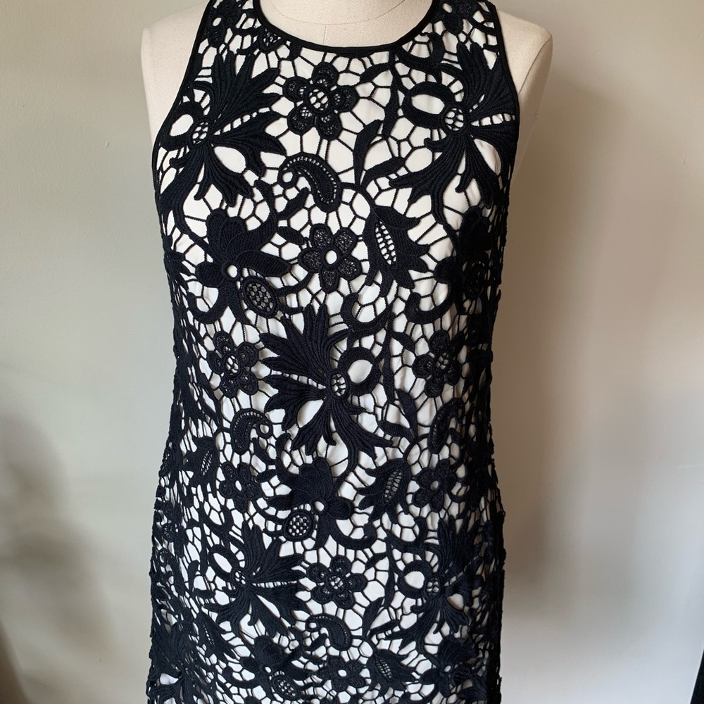 Banana Republic Black Lace Dress